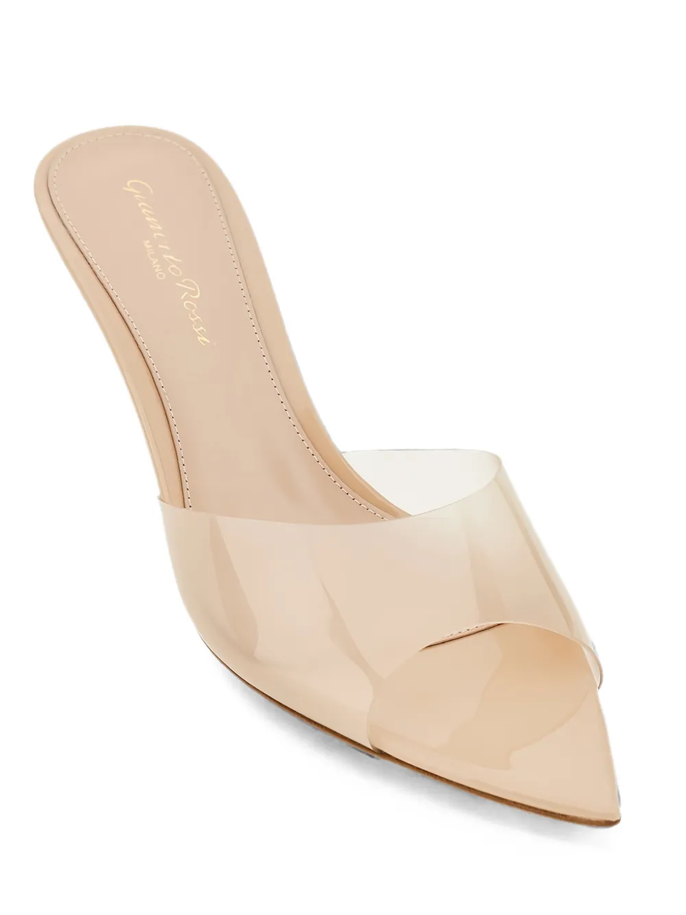 Gianvito Rossi Elle transparent mules Wit