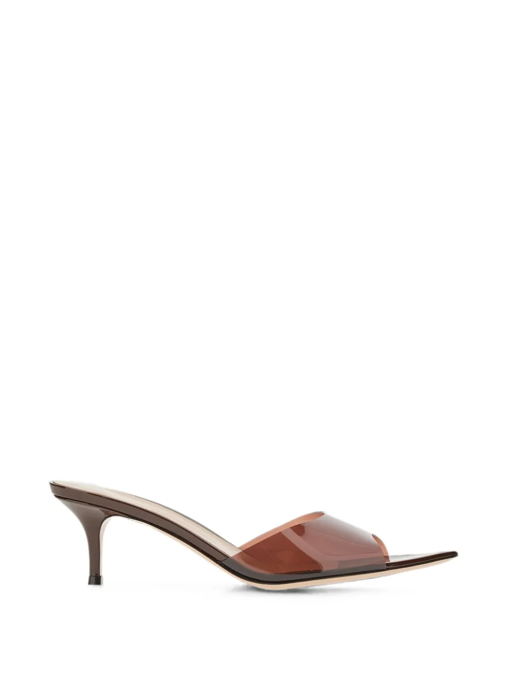 Gianvito Rossi Elle transparent sandals - Braun