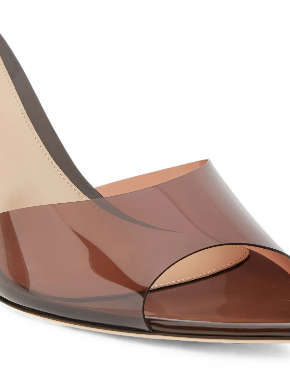 Gianvito Rossi Elle transparent sandals Bruin