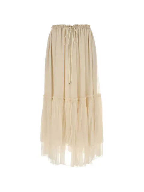 Chloé ruffled silk maxi skirt