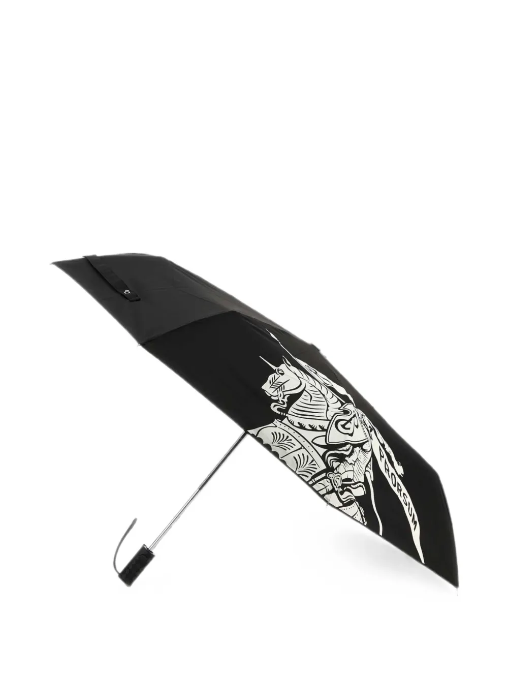 Burberry Knight folding umbrella - Schwarz