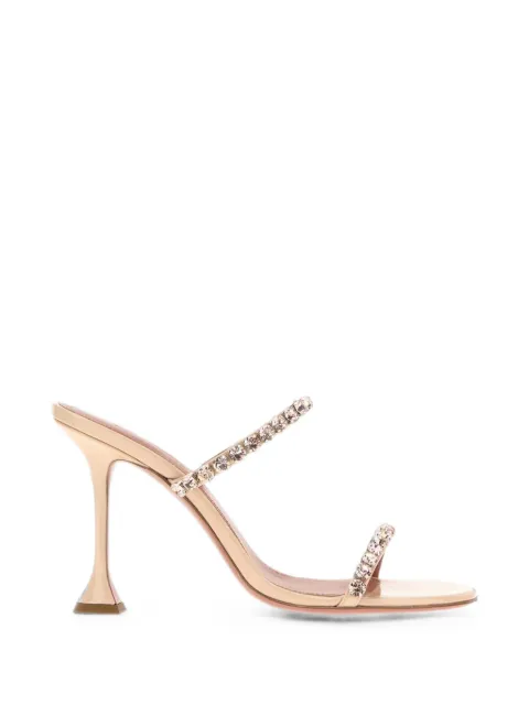 Amina Muaddi Gigi crystal-embellished sandals