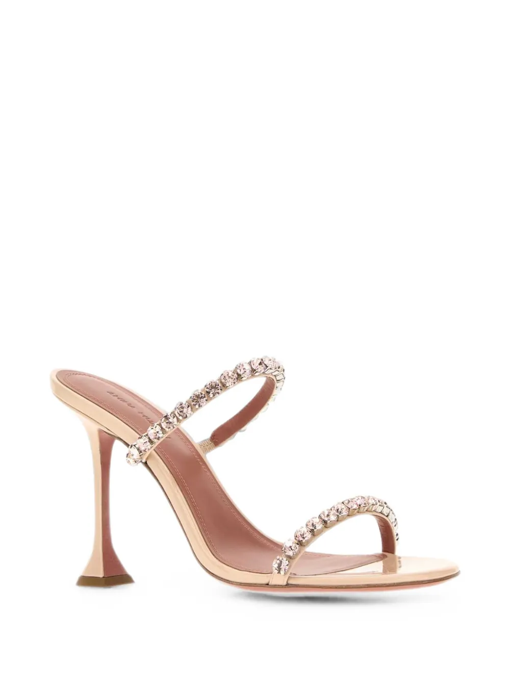 Amina Muaddi Gigi crystal-embellished sandals Goud