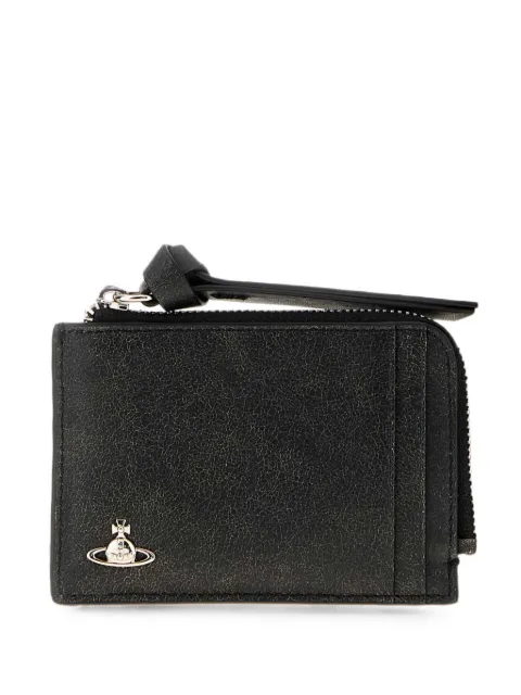 Vivienne Westwood Orb-plaque zip-around card holder