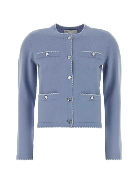 Tory Burch Kendra wool scalloped cardigan