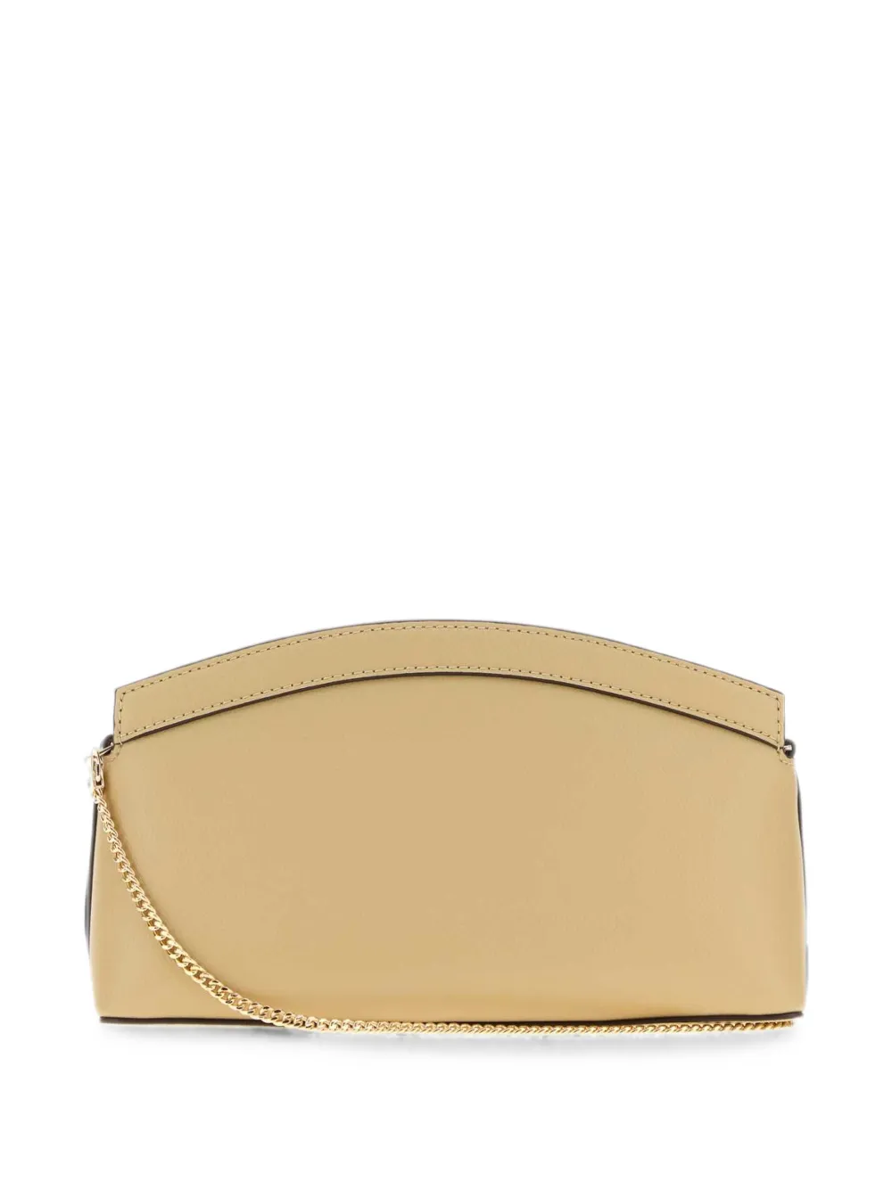 Michael Kors small Athena leather clutch bag Beige