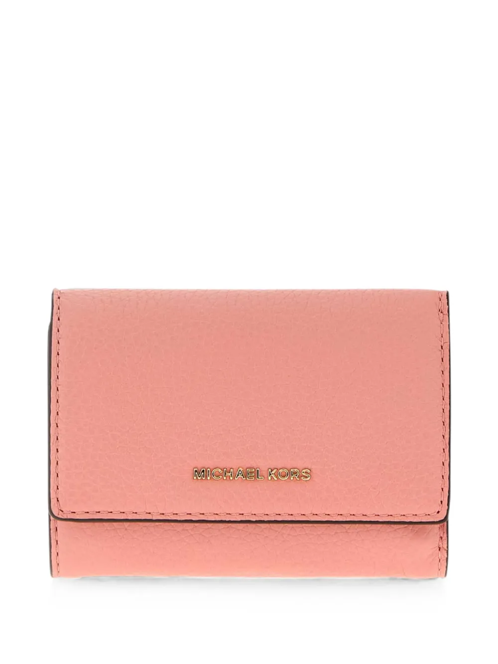 Michael Michael Kors grained-leather trifold wallet - Rosa