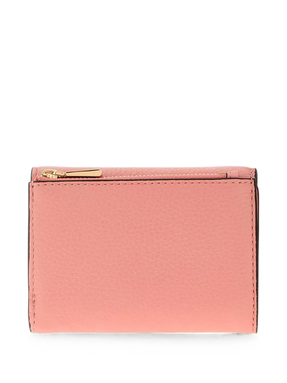 Michael Kors grained-leather trifold wallet Roze