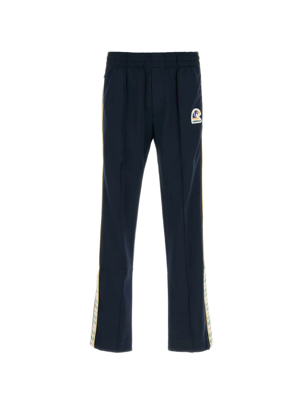 Casablanca Laurel logo-patch side-stripe track pants - Blu