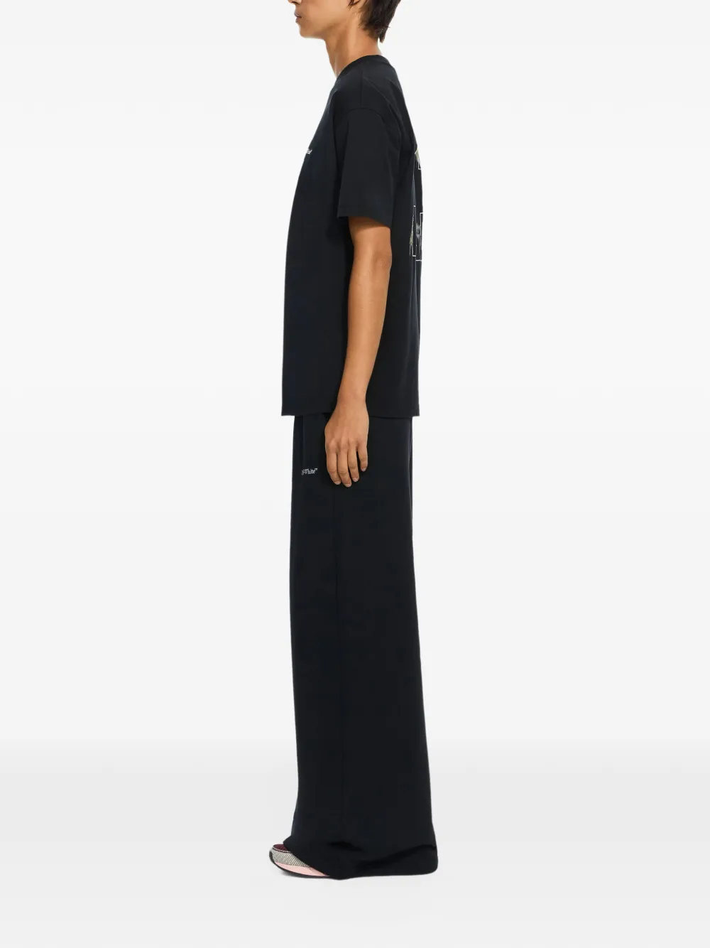 Off-White T-shirt met Arrows-print Zwart