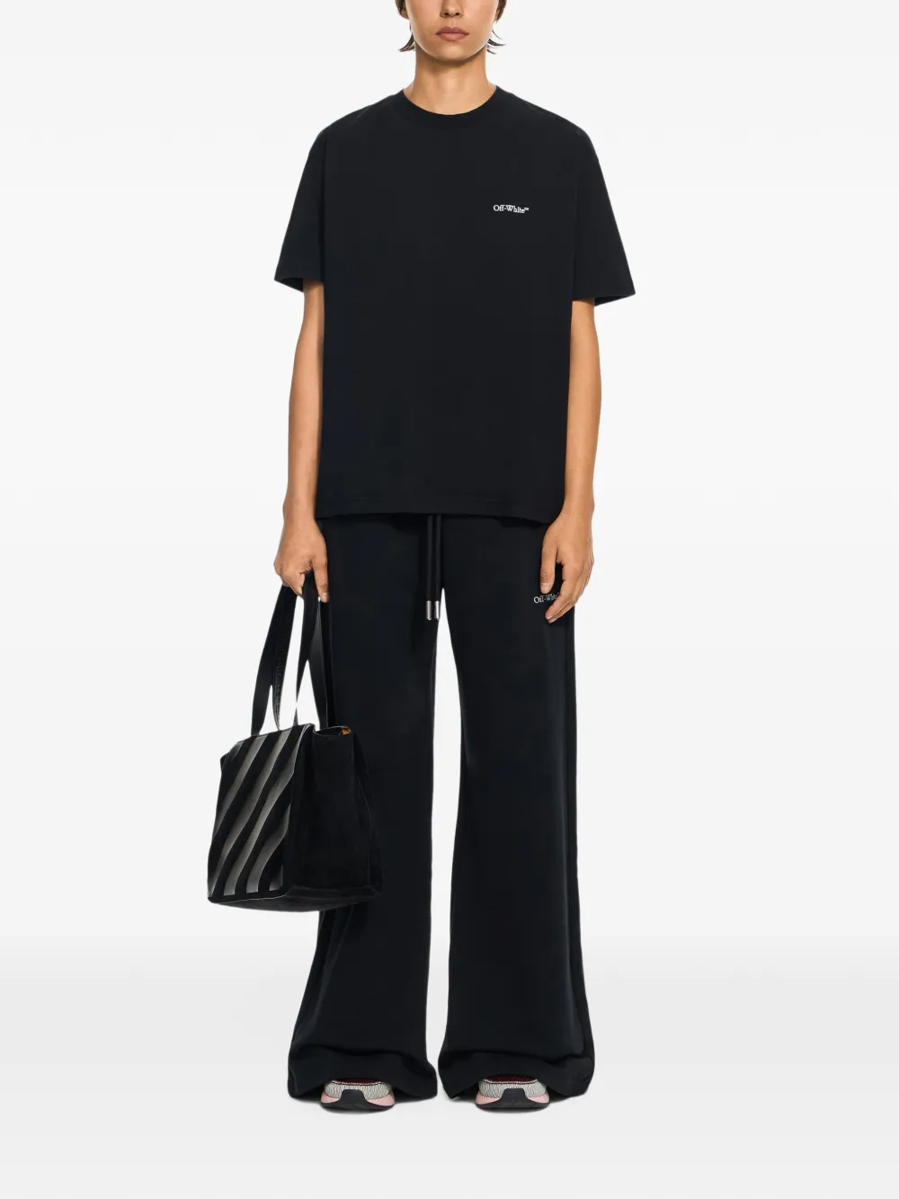 Off-White T-shirt met Arrows-print Zwart