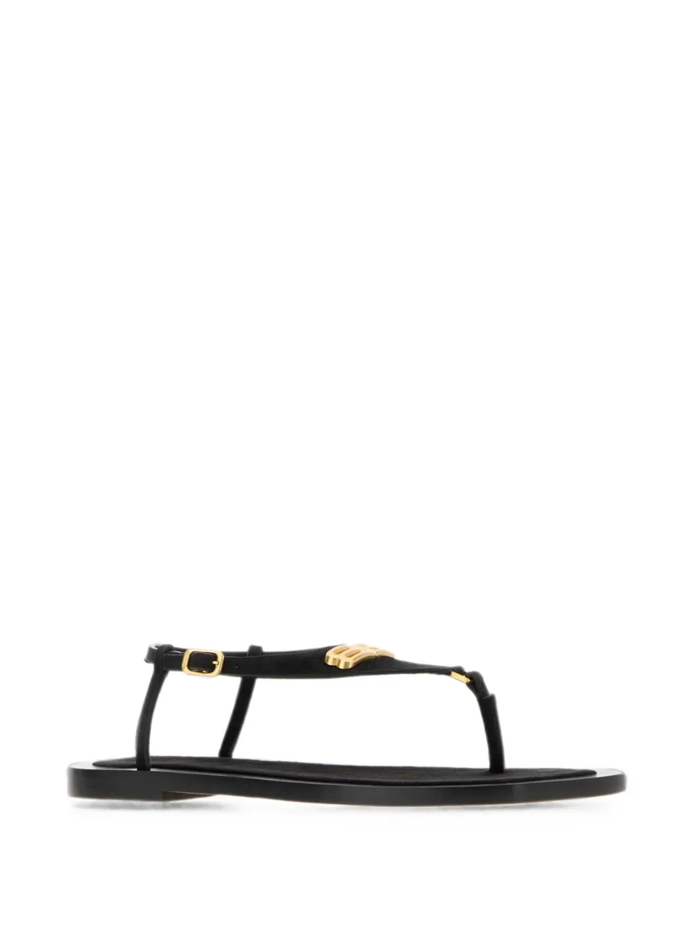 Balenciaga Riva logo-plaque sandals - Nero