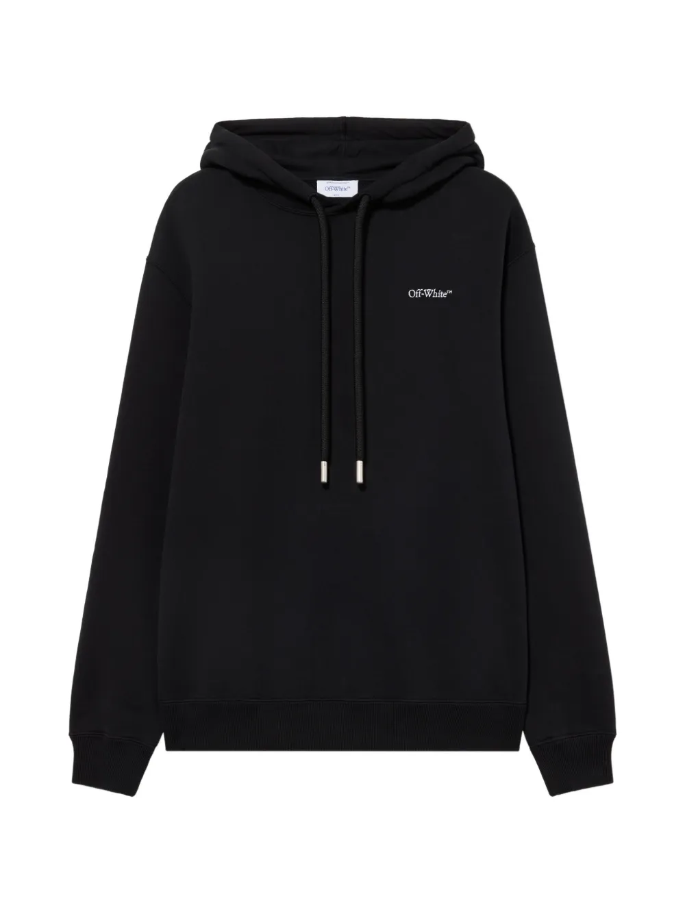 Off-White logo-print hoodie - Schwarz
