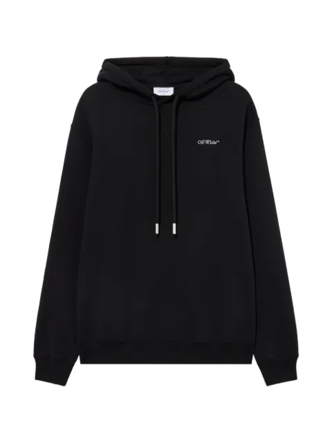 Off-White embroidered Arrow Out Flower hoodie