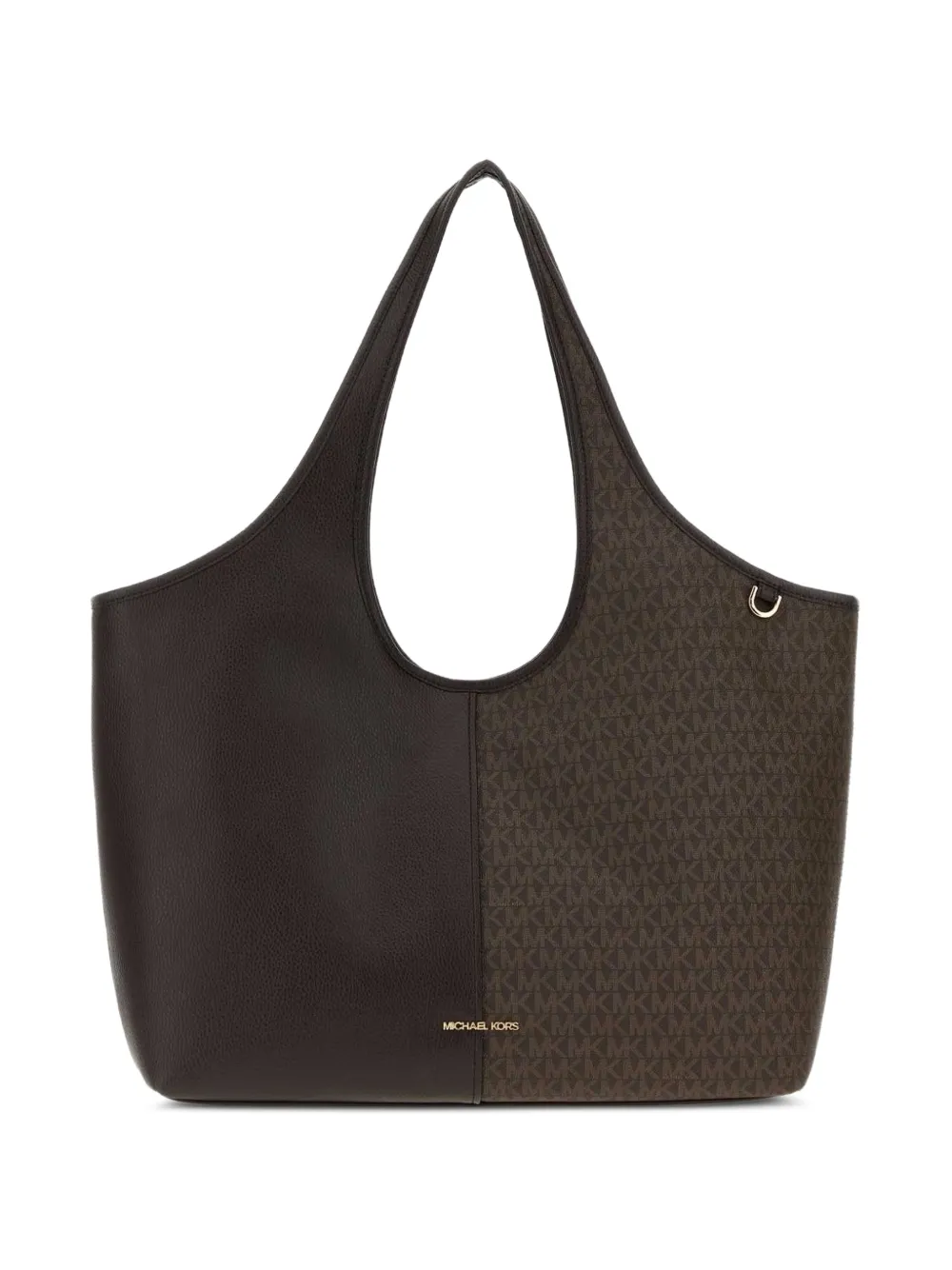Michael Kors large Quinn pebbled-leather tote bag Beige