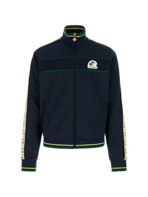 Casablanca logo-patch mesh-panel track jacket