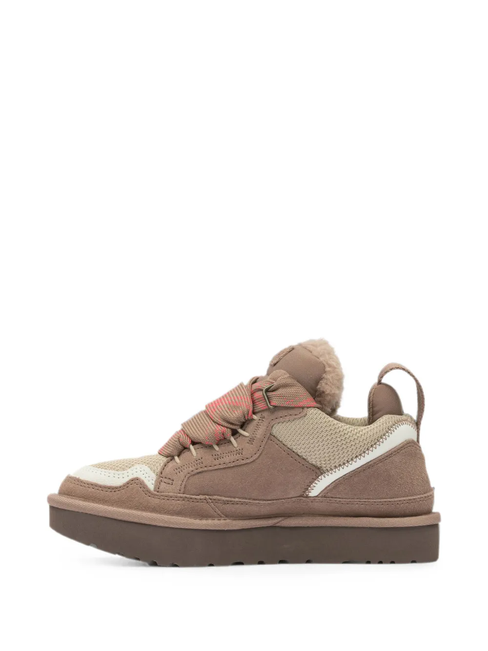 UGG Lowmel suede-panelled chunky low-top sneakers Bruin