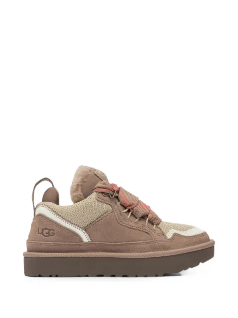 UGG Lowmel suede-panelled chunky low-top sneakers