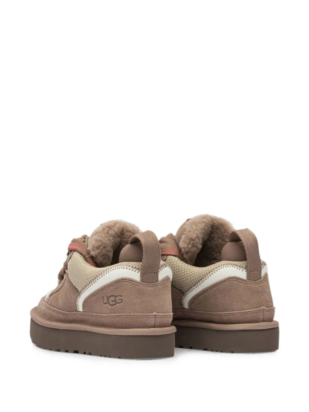 UGG Lowmel suede-panelled chunky low-top sneakers Bruin