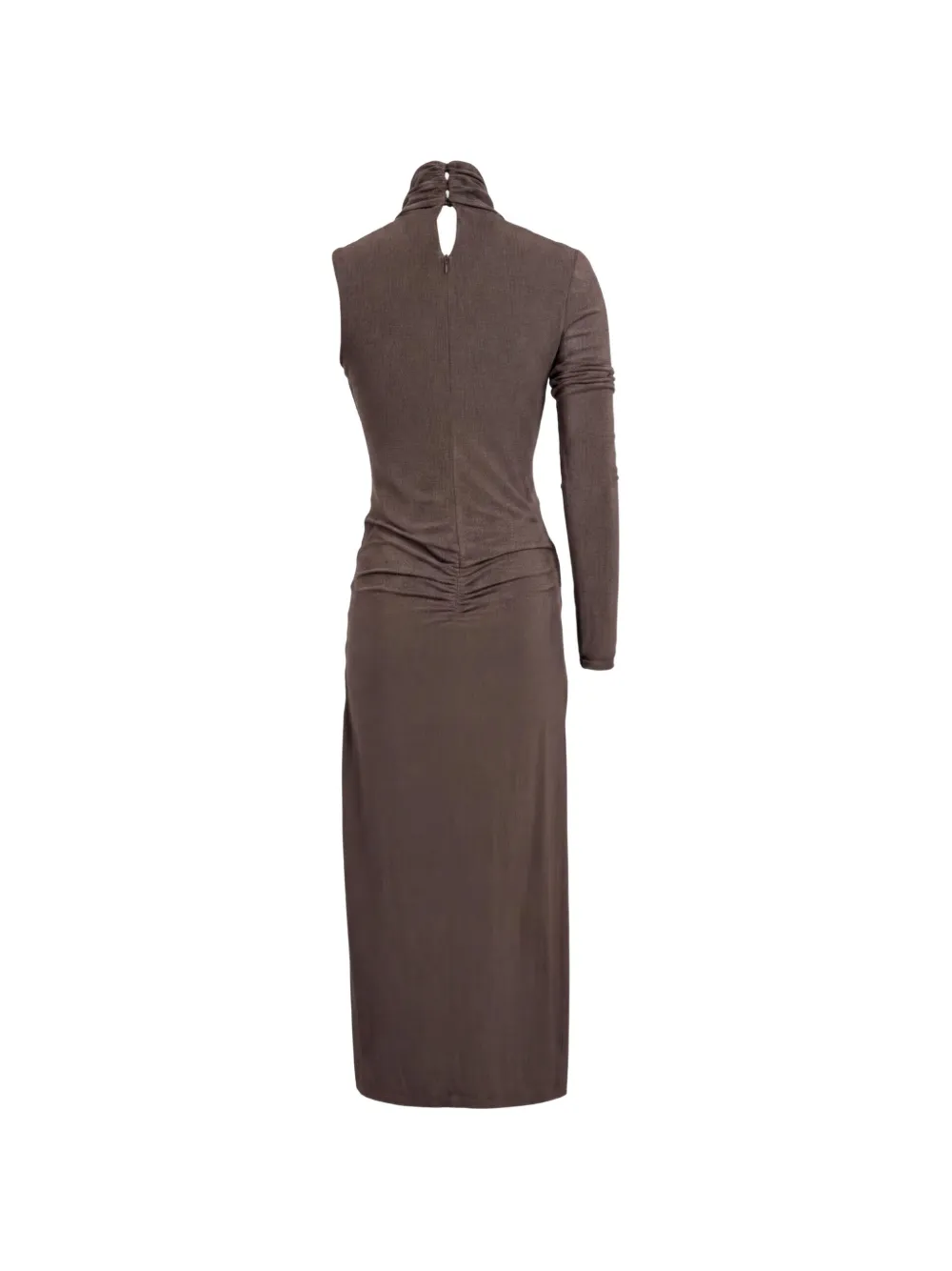 PINKO Cadillac asymmetrische midi-jurk met uitgesneden details Bruin