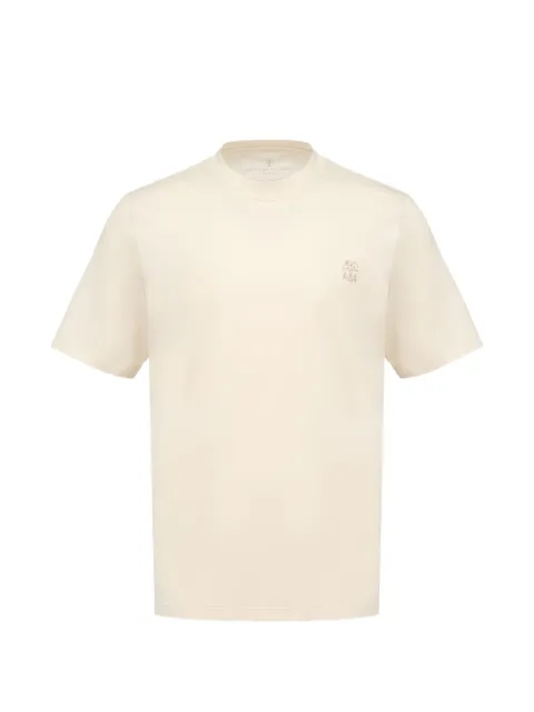 Brunello Cucinelli embroidered short-sleeve T-shirt