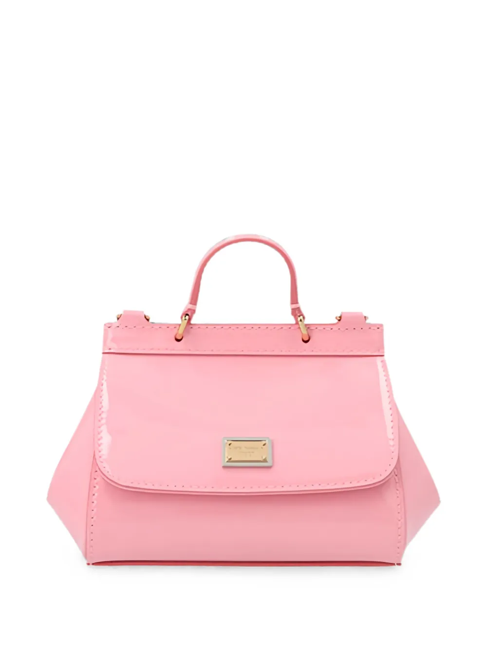 Dolce & Gabbana Kids mini Sicily logo-plaque shouder bag - Rosa