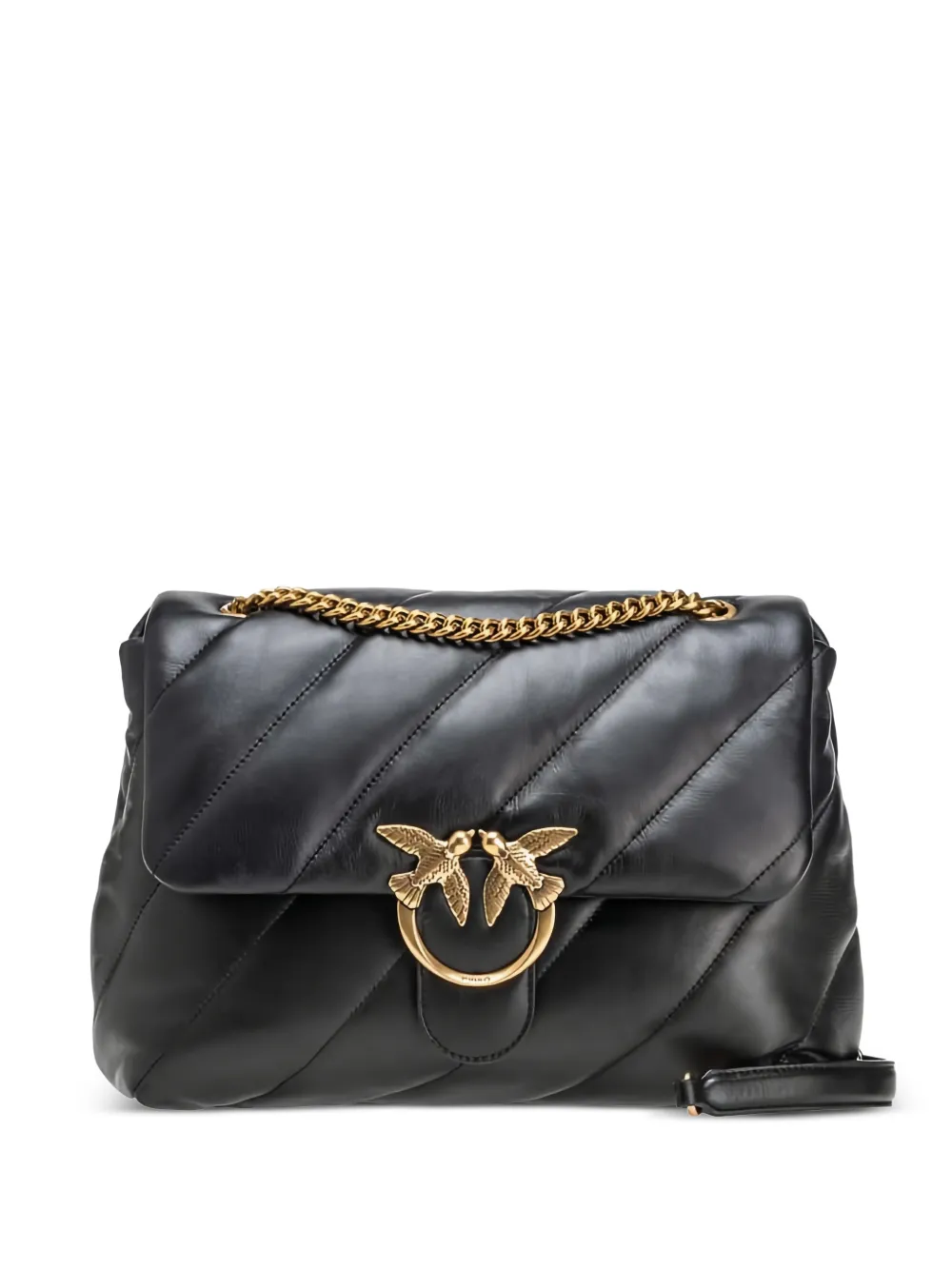 PINKO large Love Puff quilted shoulder bag - Nero