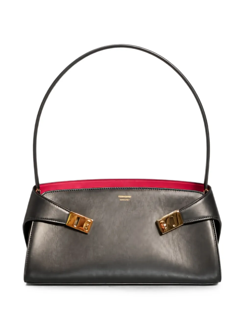 Ferragamo buckle-detail leather shoulder bag - Nero
