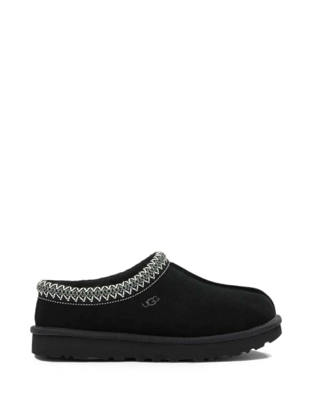 UGG Tasman II embroidered flat mules - Black