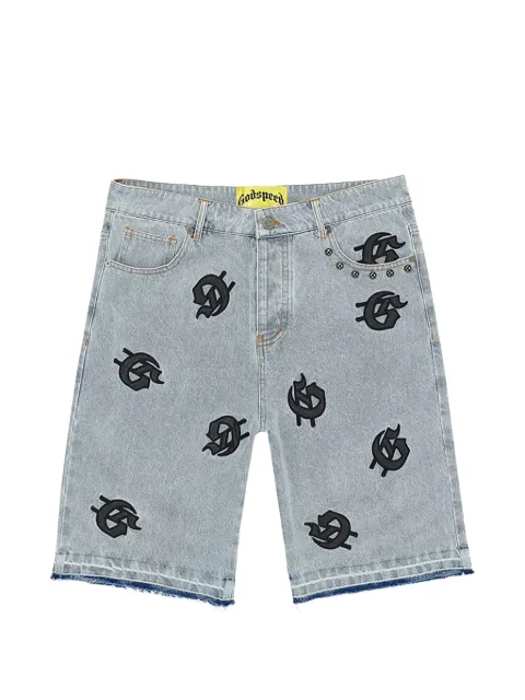 GODSPEED Infinity logo-patch shorts