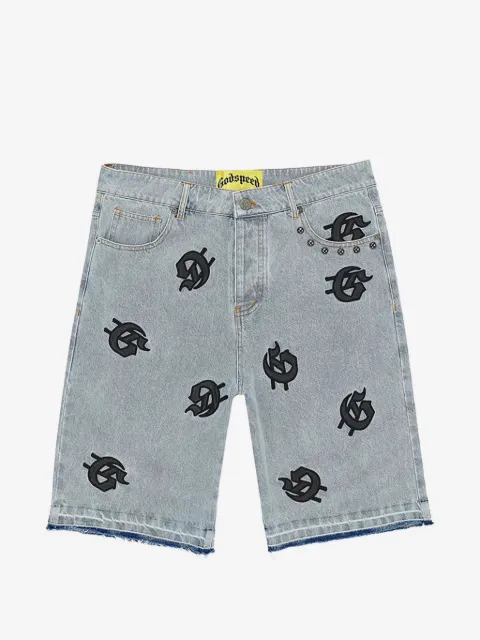 GODSPEED Infinity logo-patch shorts