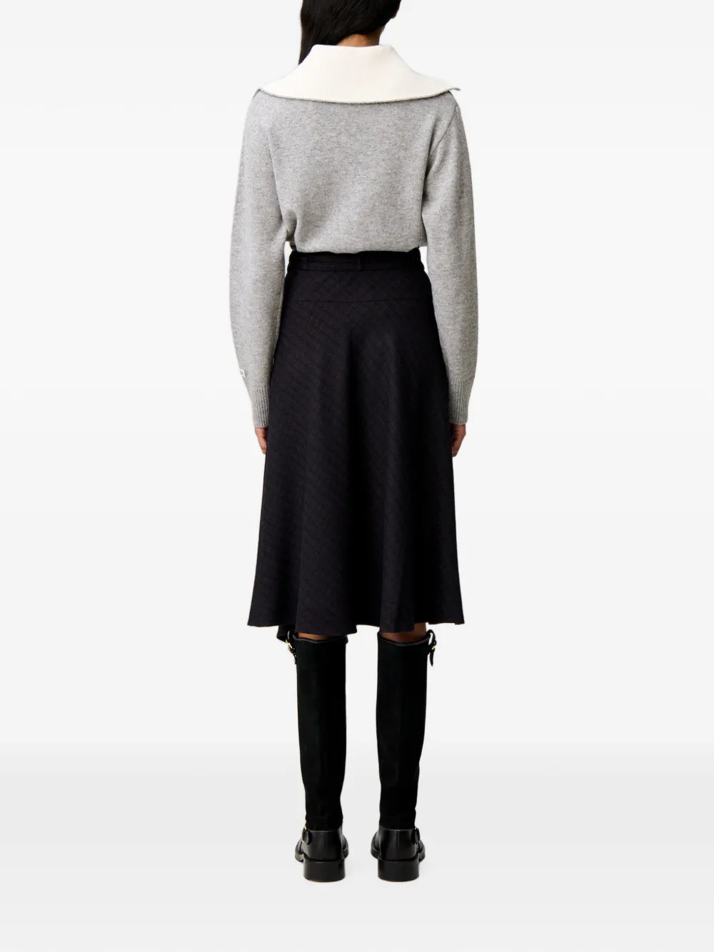 Claudie Pierlot Asymmetrische rok Zwart