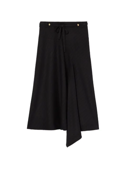 Claudie Pierlot checked asymmetric midi skirt