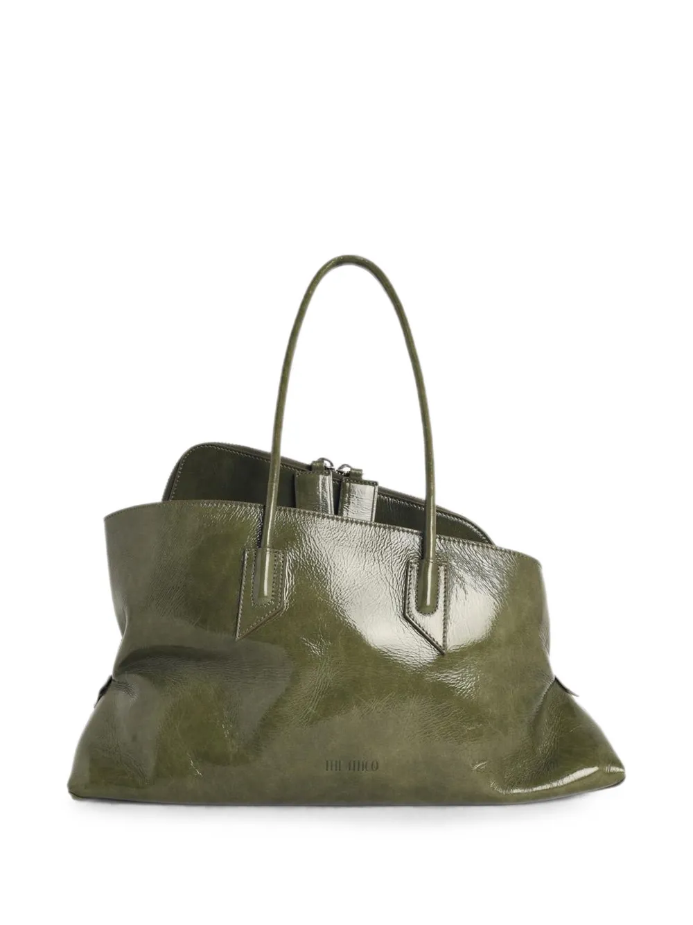 The Attico medium La Passeggiata leather tote bag - Grün