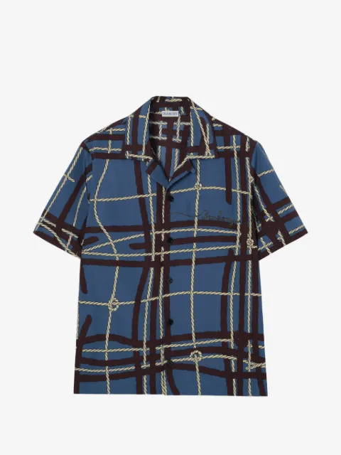 Burberry relaxed-fit knot-check cotton shirt