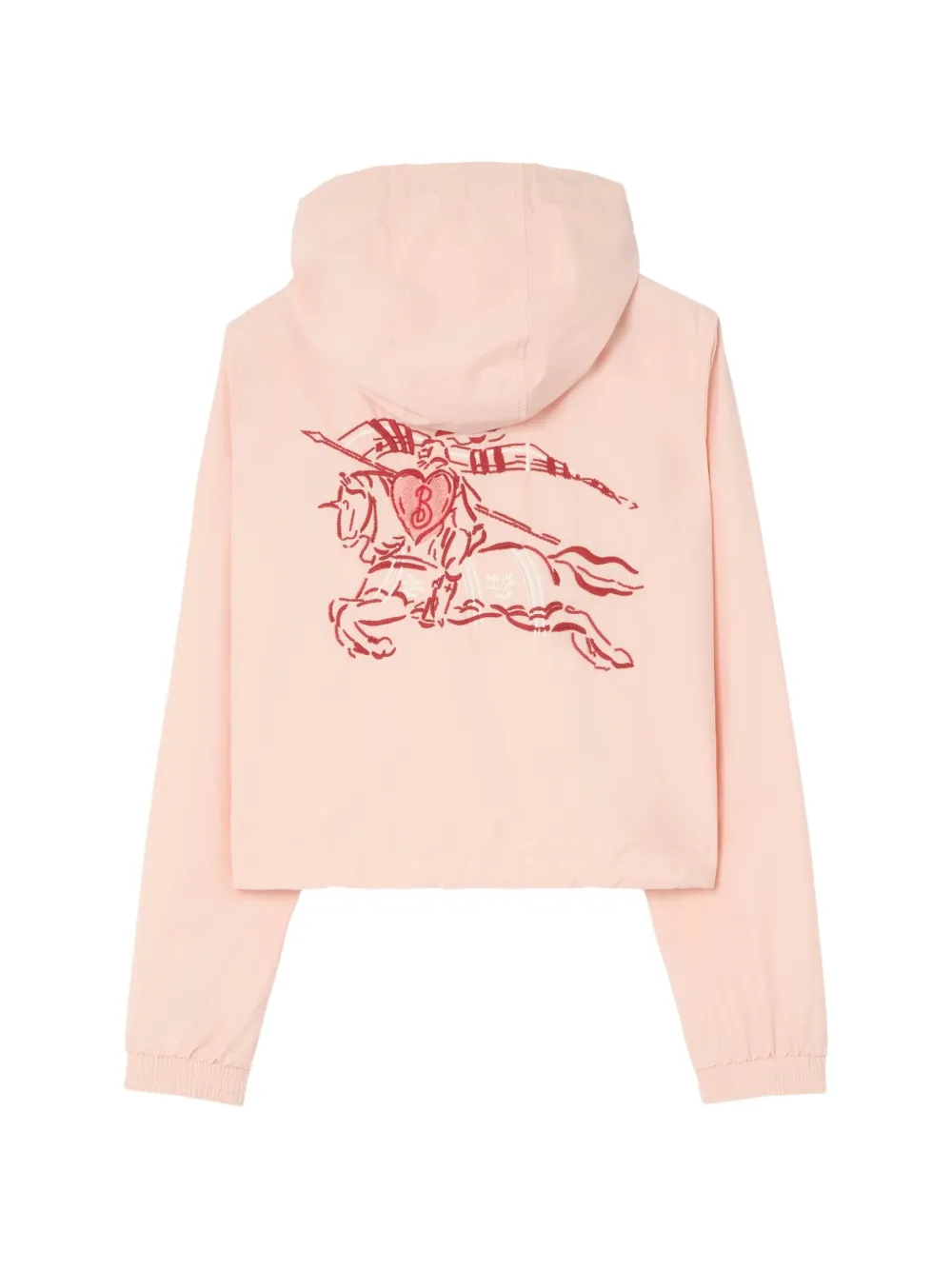 Burberry Heart Knight stretch nylon jack met capuchon Roze