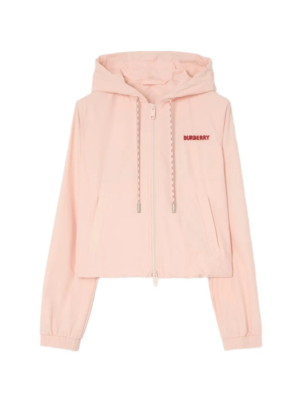 Burberry Heart Knight stretch nylon jack met capuchon Roze