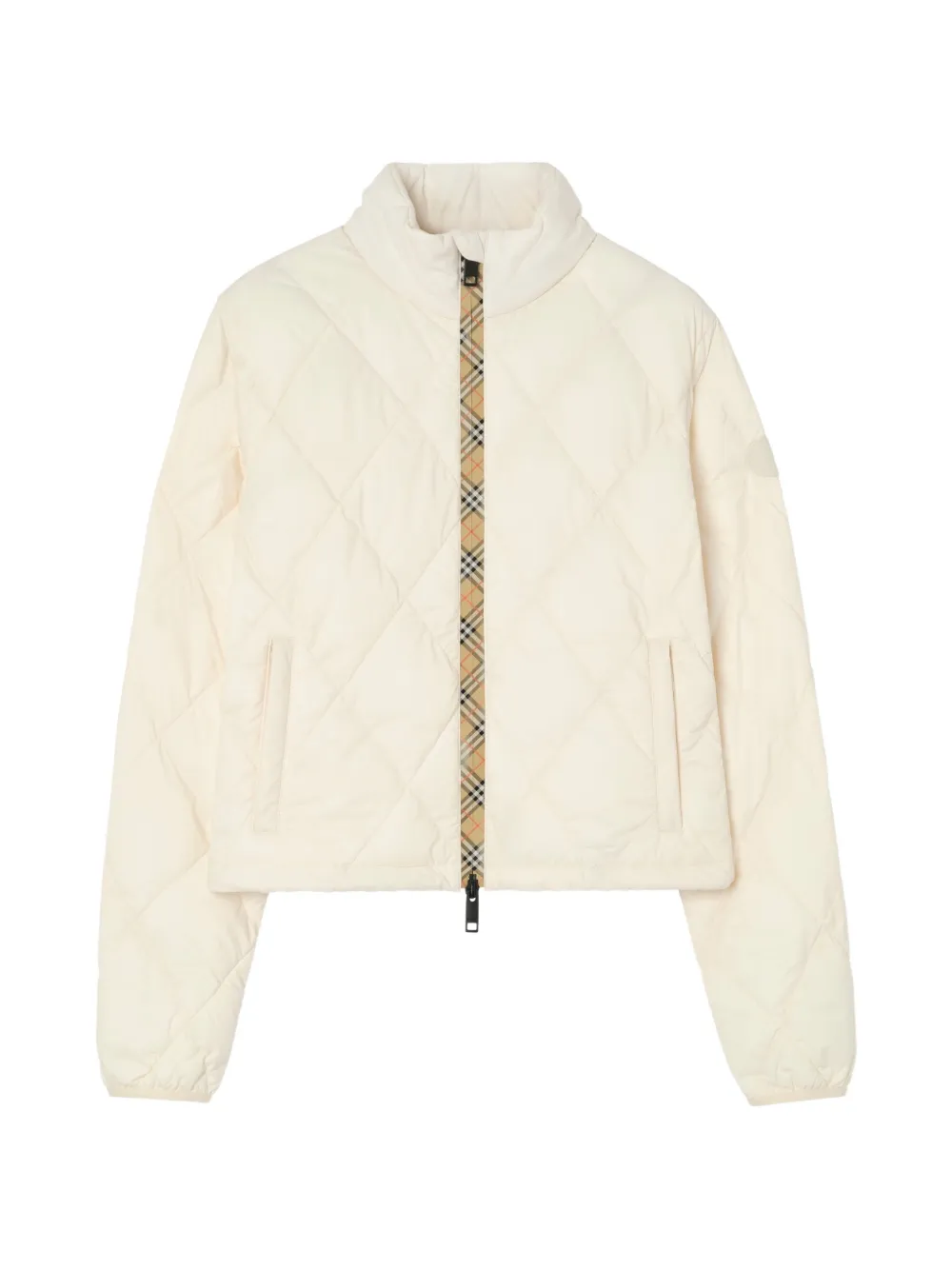 Burberry Checker-tape quilted nylon Bramford jacket - Nude