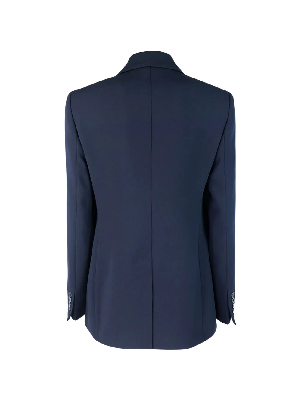 Max Mara Blazer met enkele rij knopen en gekerfde revers Blauw