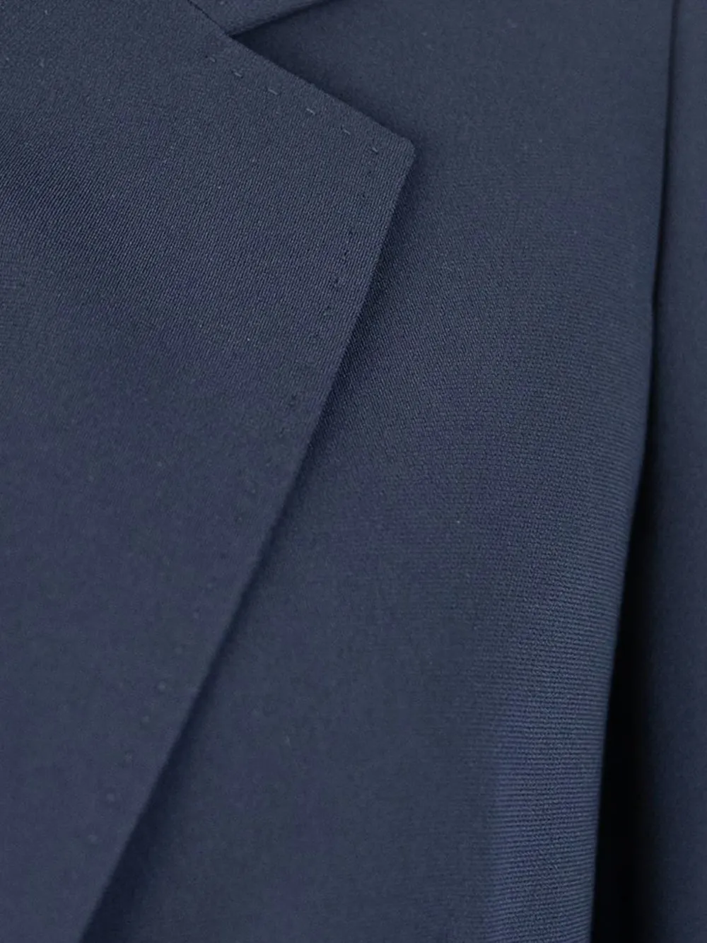 Max Mara Blazer met enkele rij knopen en gekerfde revers Blauw