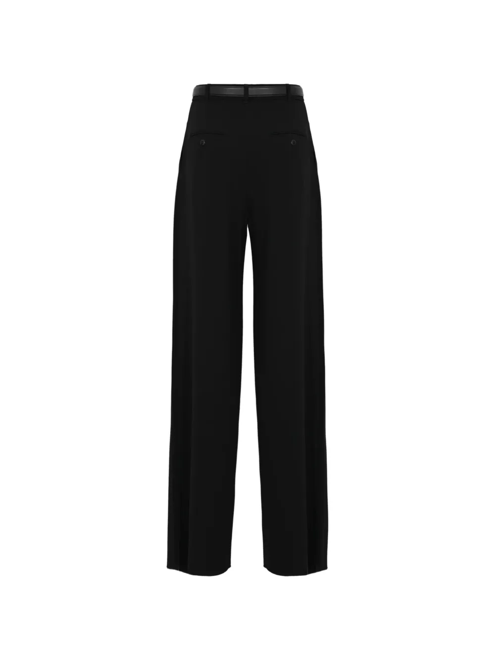 Max Mara Broek met wijde pijpen Zwart