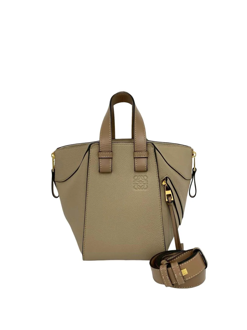 Loewe Pre-Owned 2010-2026 Soft Grained Calfskin Compact Hammock Bag satchel - Toni neutri