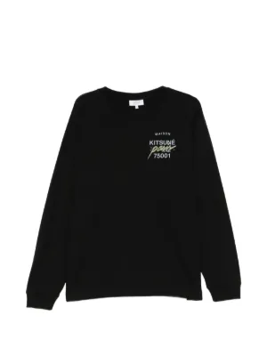 DSQUARED2 logo-patched long-sleeved T-shirt | Black | FARFETCH CA