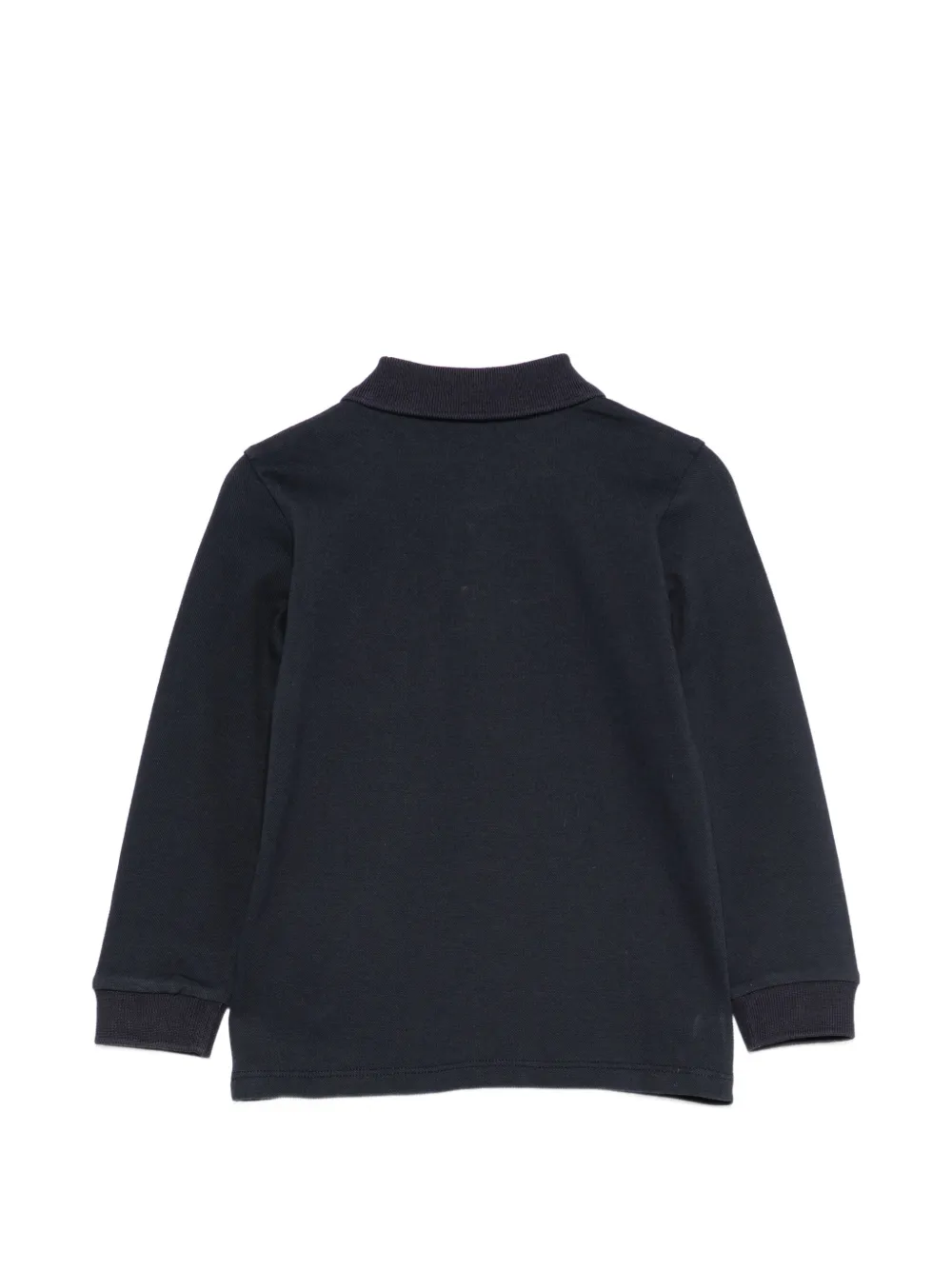 Moncler Enfant logo-patch flap-pocket polo shirt Blauw
