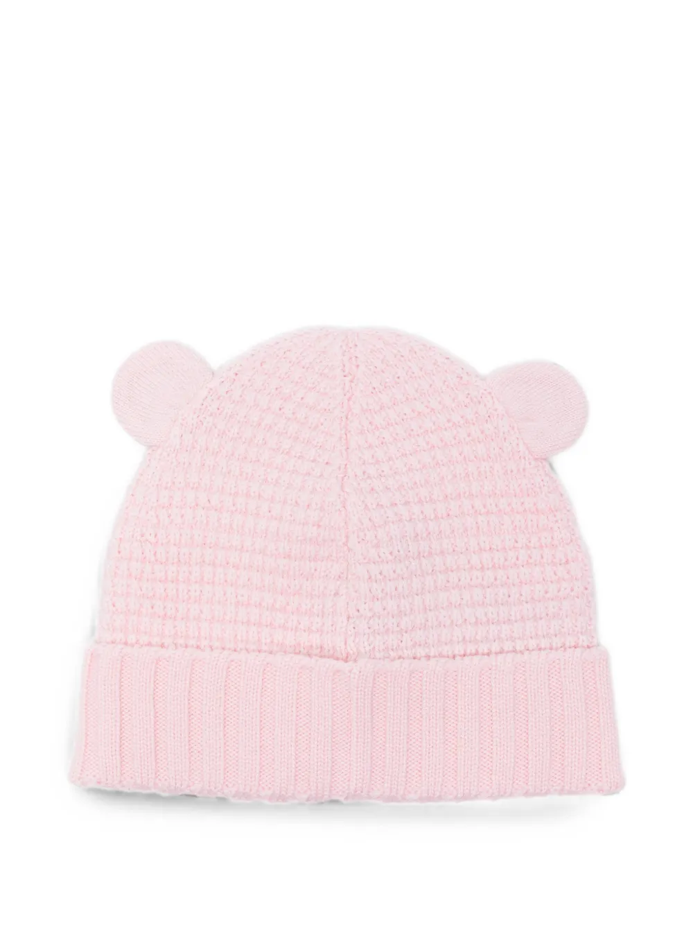 Moncler Enfant Muts met logo-patch en oor-detail Roze