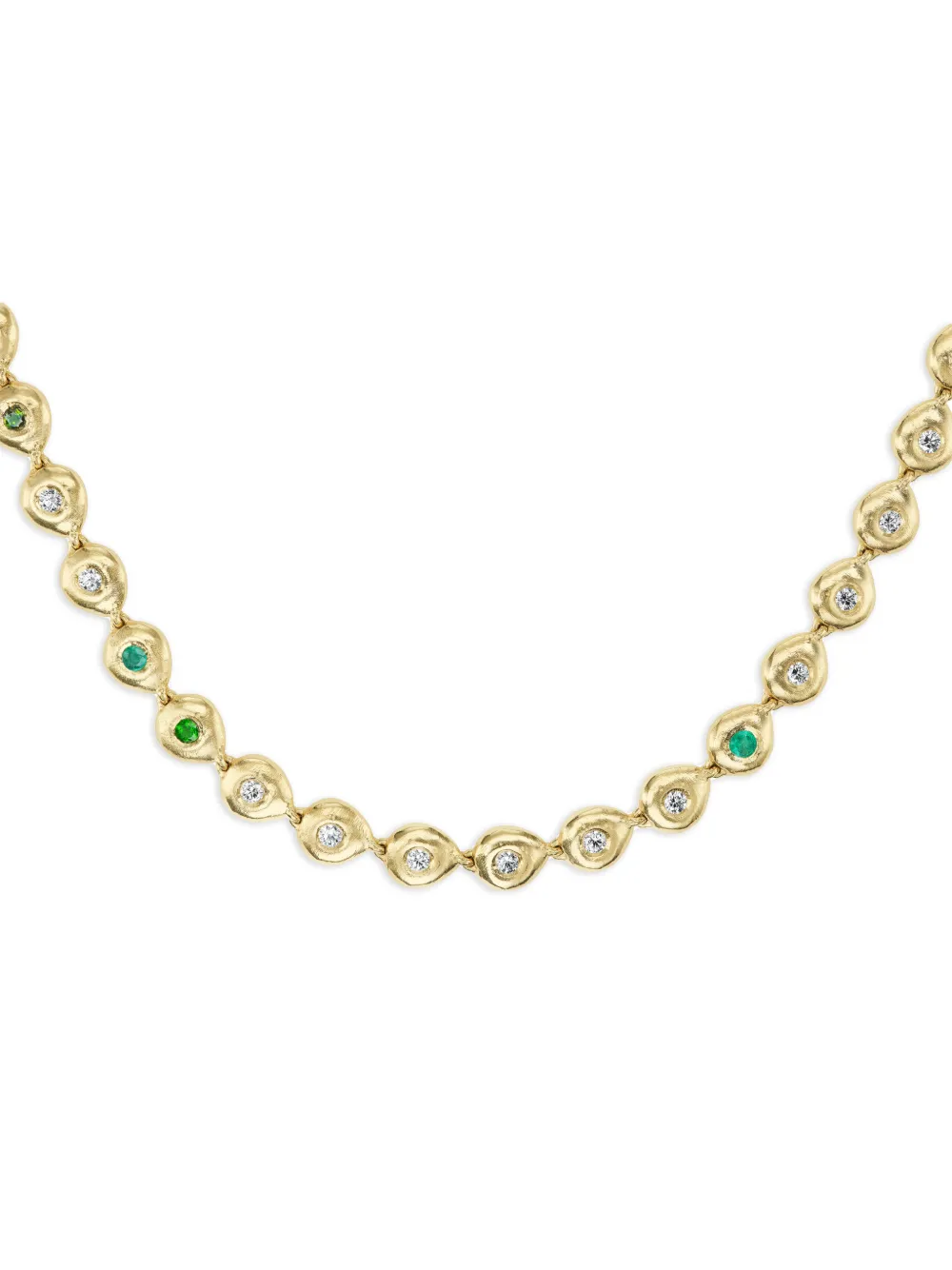 Rene Barnes Reverie II Tennis embellished necklace - Gold