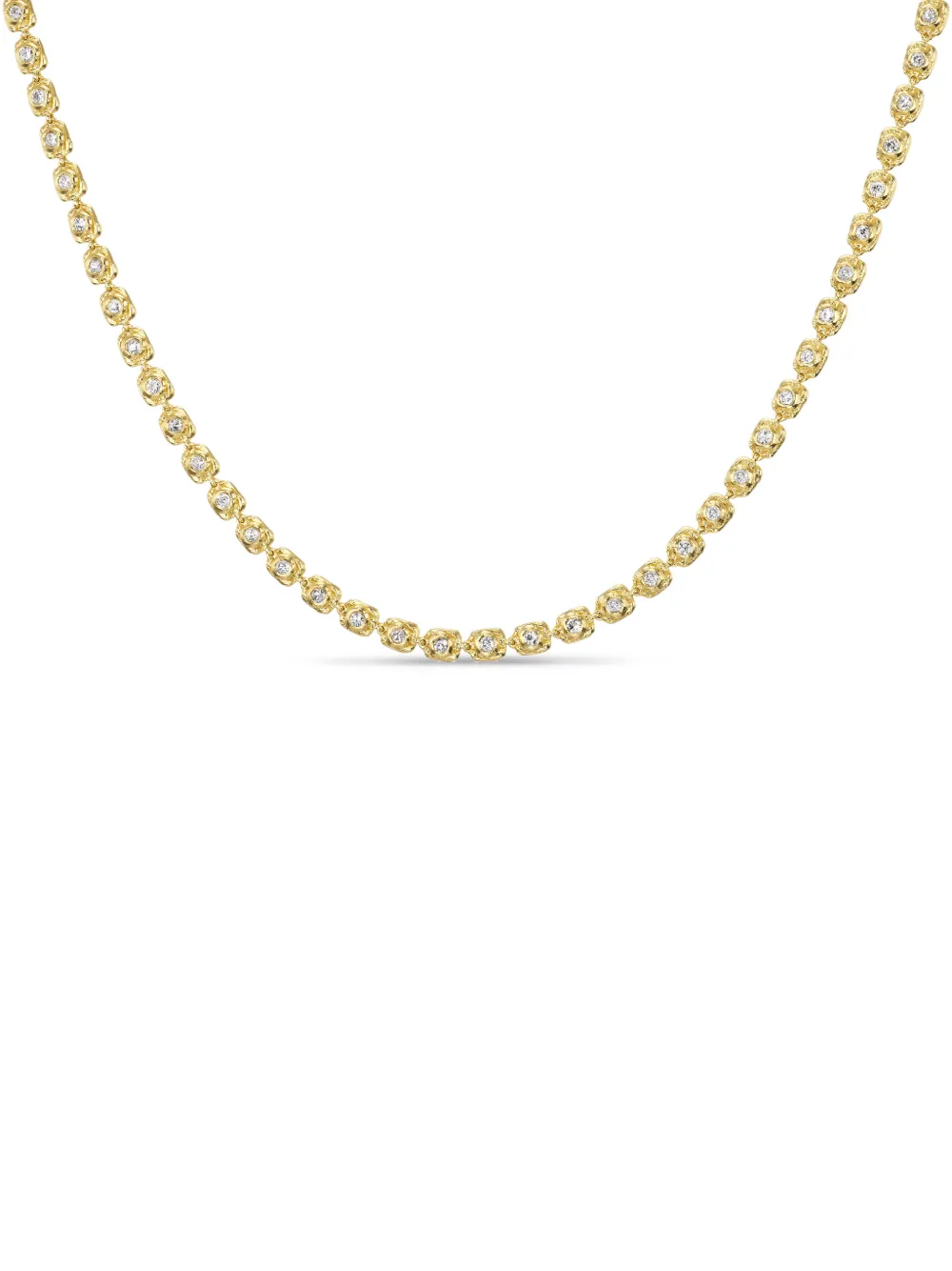 Rene Barnes Romantica I Tennis diamond necklace - Gold