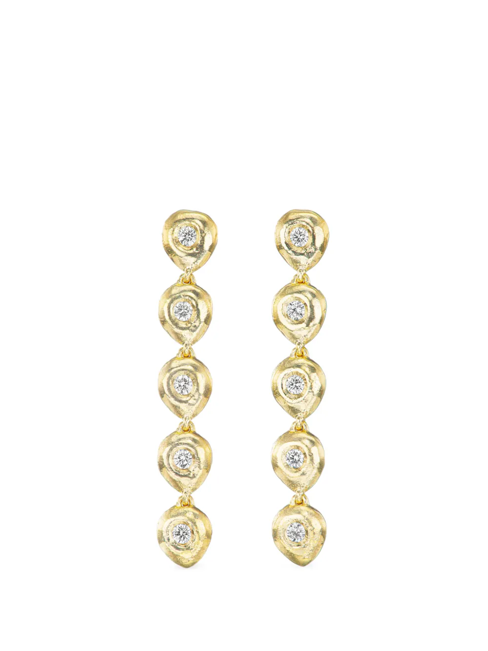 Rene Barnes Reverie III diamond earrings - Gold