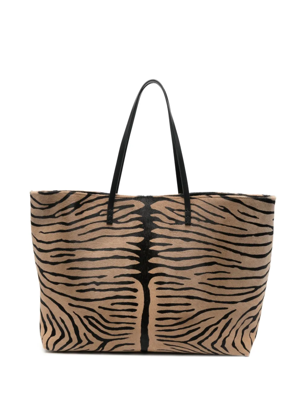 FENDI medium Roll Kebir tiger-print tote bag - Toni neutri