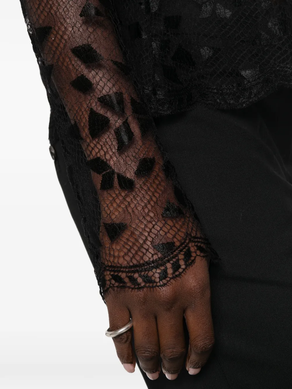 FENDI Top met lange mouwen Zwart